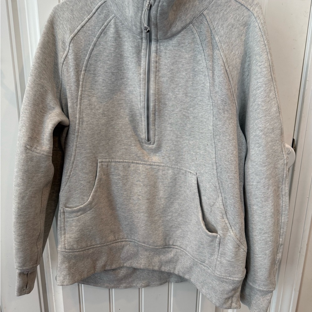 lululemon oversized funnel neck half zip long